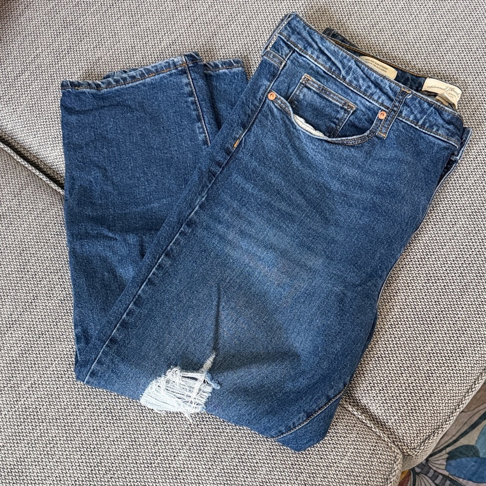 Dark Blue Universal Thread Distressed Women's Jeans 18/34R - Picture 8 of 8